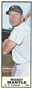 Bazooka Gum's Mickey Mantle Baseball Cards 1959-1968